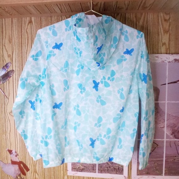 M2C Girls Boys Hooded Lightweight Printed Windbreaker Jacket - Picture 3 of 6